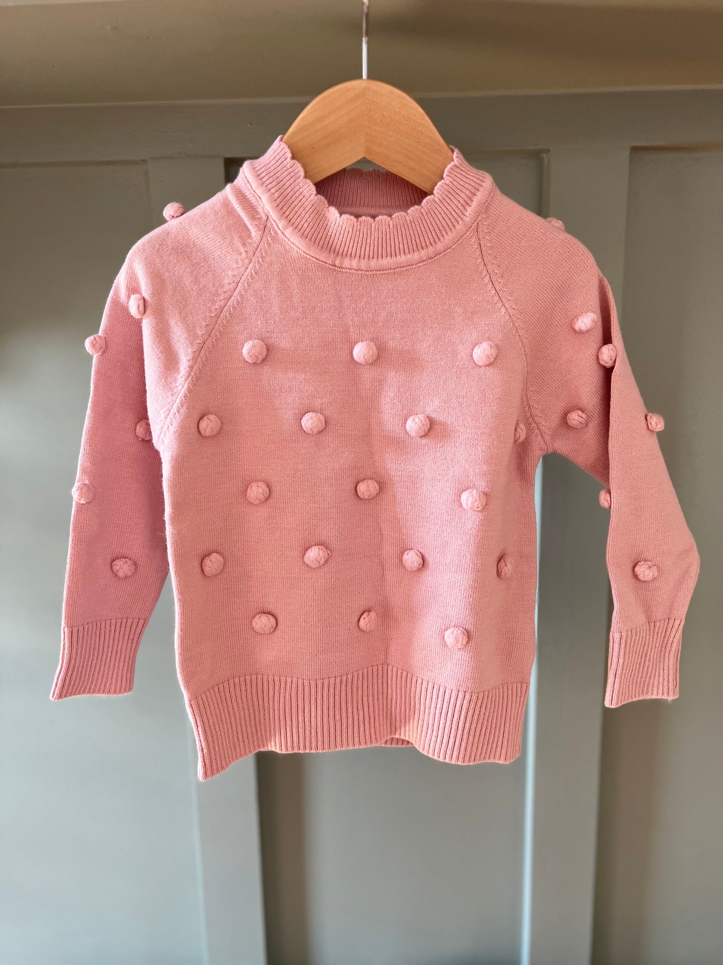 Pink PomPom Sweater