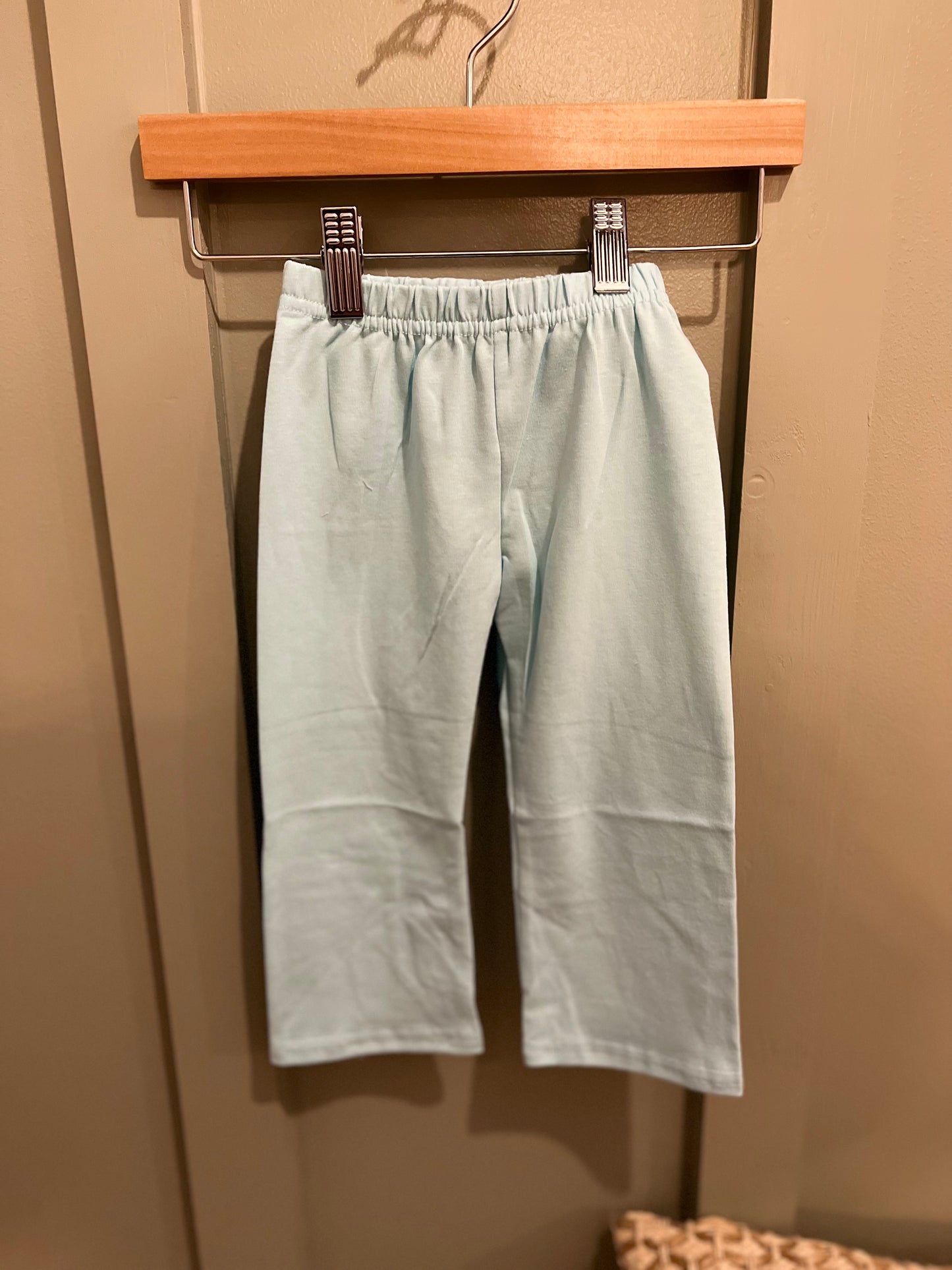 Blue Christmas Tree Pants Set